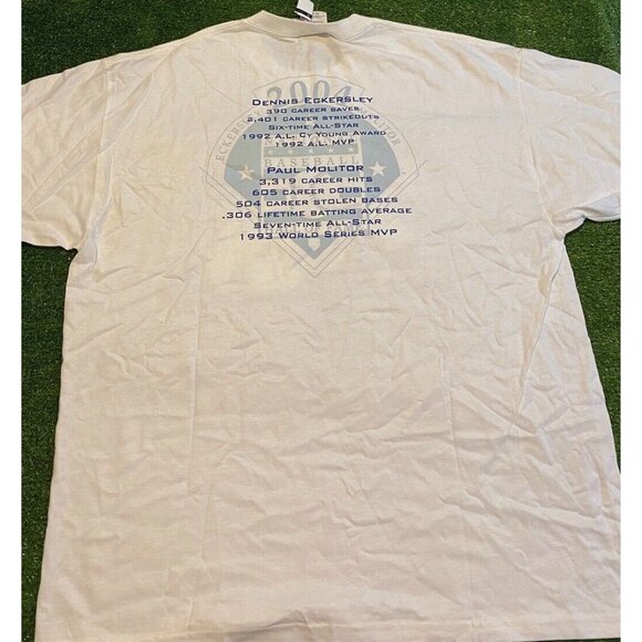Vintage Baseball shirt mens extra large white hall of fame paul molitor 30 - Picture 7 of 10